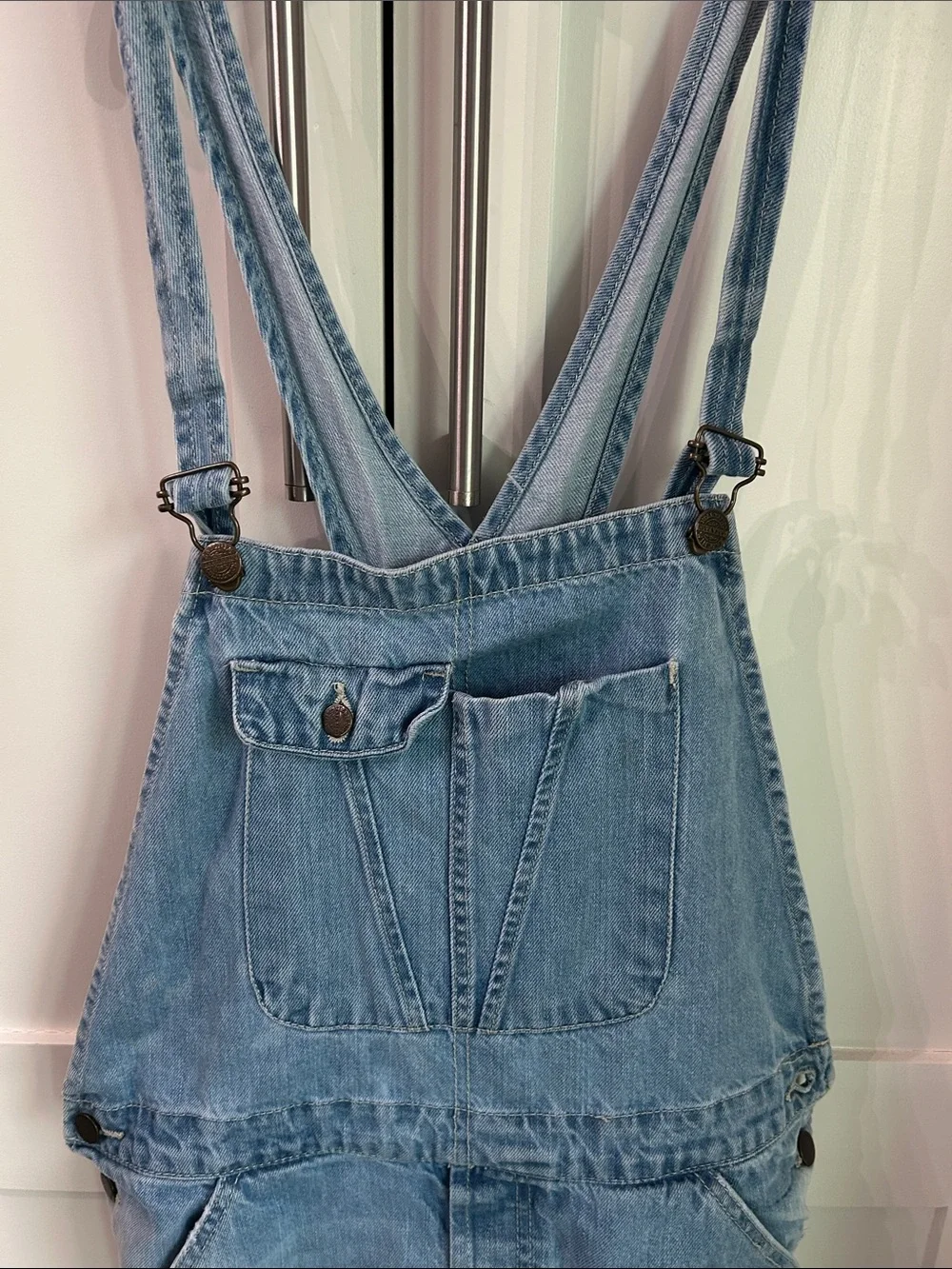 Zara Z1975 DENIM Light Wash Denim shortalls